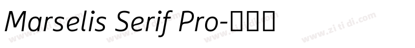 Marselis Serif Pro字体转换